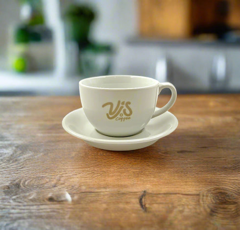 Cappuccino Cup & Saucer - Vj Coffee
